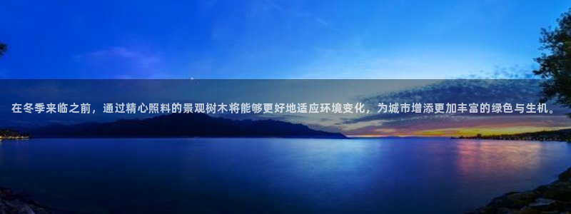 新宝GG勒55312：在冬季来临之前，通过精心照料的景观树木将能够更好地适应环境变化，为城市增添更加